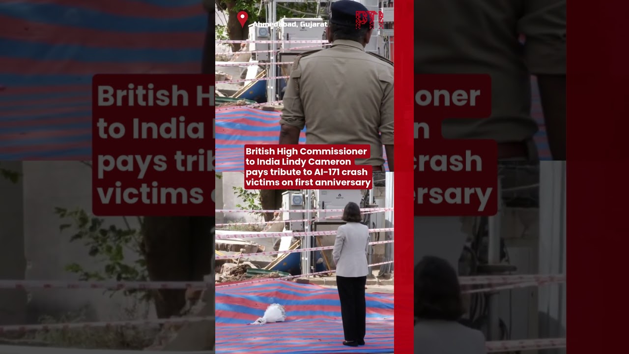 British Envoy to India Lindy Cameron pays tribute to AI-171 crash victims on first anniversary