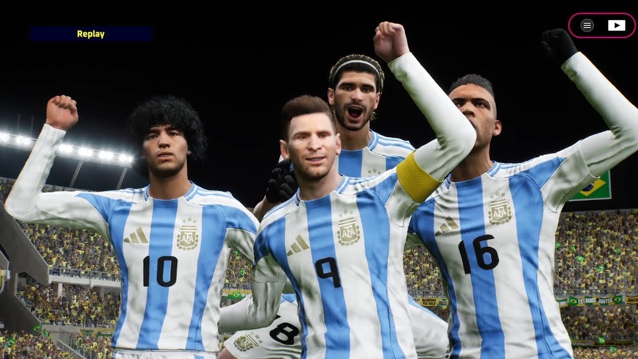 eFootball 2024 | ARGENTINA VS BRAZIL | FINAL COPA AMERICA 2024 | 4K 60FPS | PS5