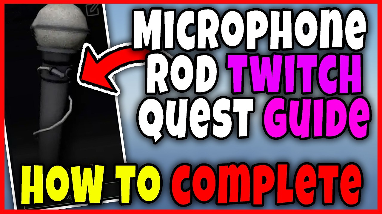 How to GET MICROPHONE ROD FAST in FISCH - FULL GUIDE to TWITCH VIEWER QUEST, how to COMPLETE Roblox