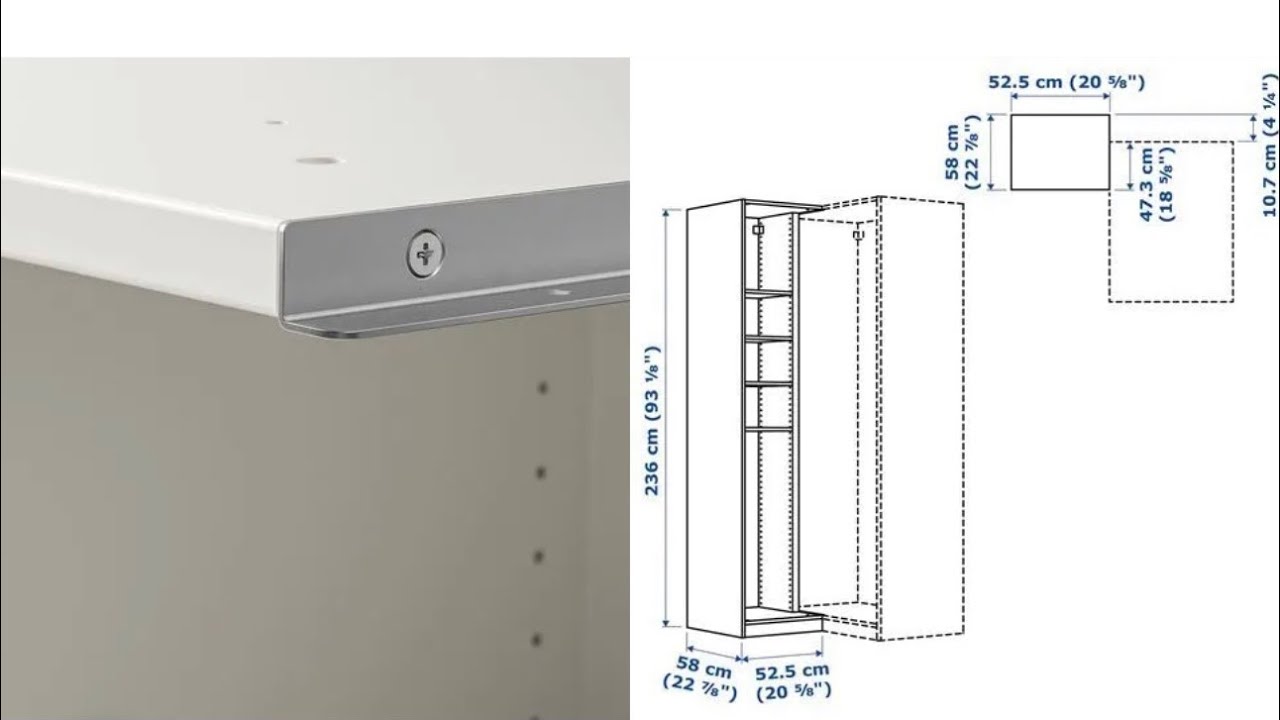 IKEA PAX KÖŞE DOLABI | Frenli Menteşe Montaj | Dolap Kapağı Montaj