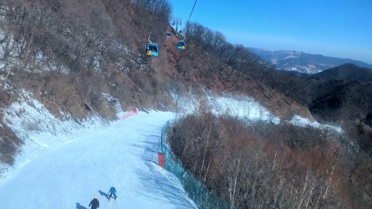 發王山纜車雪景