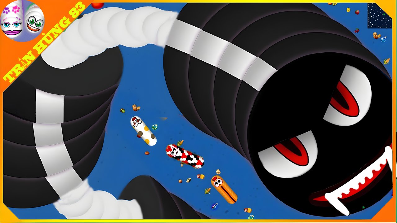 Worms Zone King | Rắn Săn Mồi / Gameplay Terbaik Epic Worms Zone! | Tran Hung 83