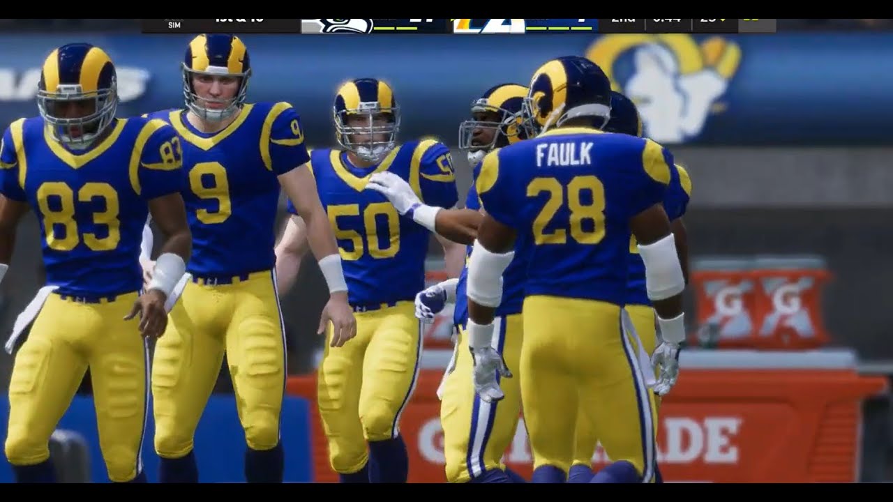 Seahawks (1-0) vs Rams (1-0). All-time team regular season & playoffs