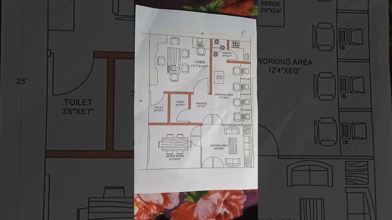 construction office design idea of 500 sqft, office design ideas #viral #shorts #homeplan