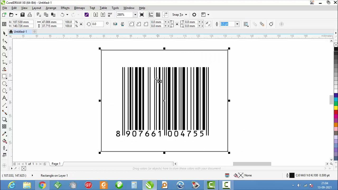 COREL DRAW TUTORIALS - CONVERT A BARCODE TO VECTOR