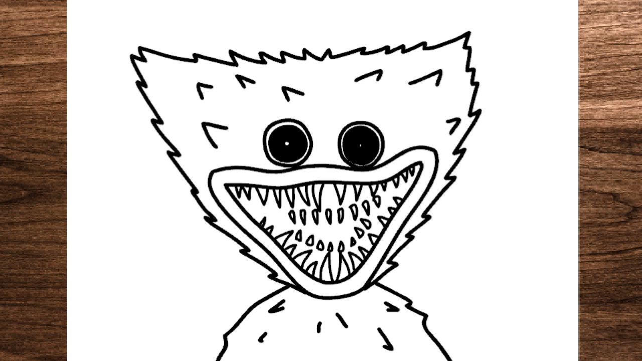 Comment dessiner Huggy Wuggy