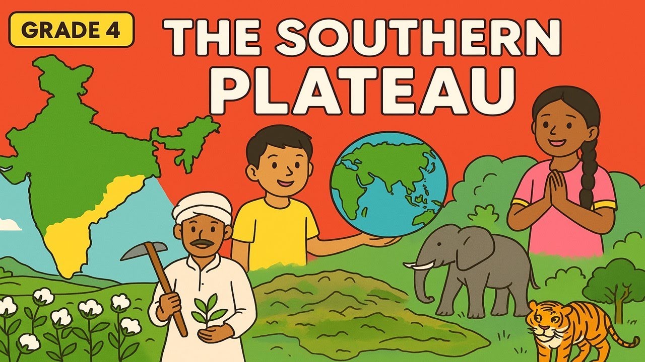 The Southern Plateau of India Explained for Kids | Grade 4 Geography Made Fun/ CBSE