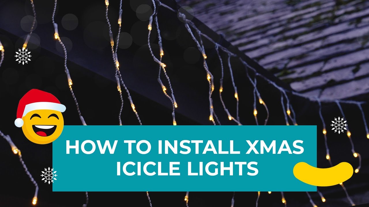 How to install Christmas icicle lights
