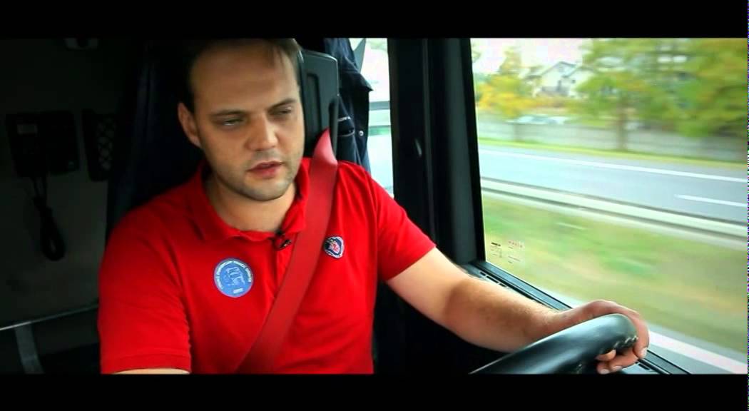 Eco-driving - economical and ecological truck driving - anticipation of traffic situations