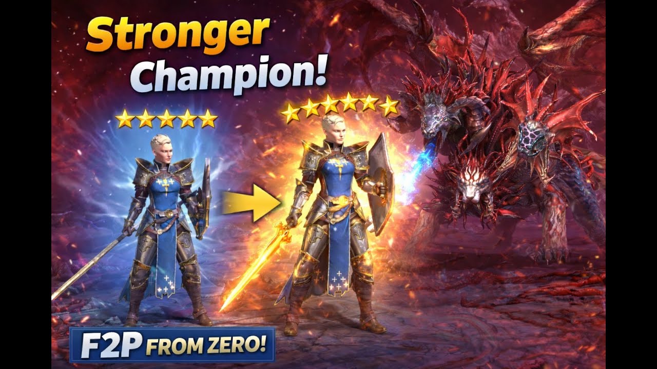 First 6★ Champion! Chimera Boss Fight | F2P From Zero
