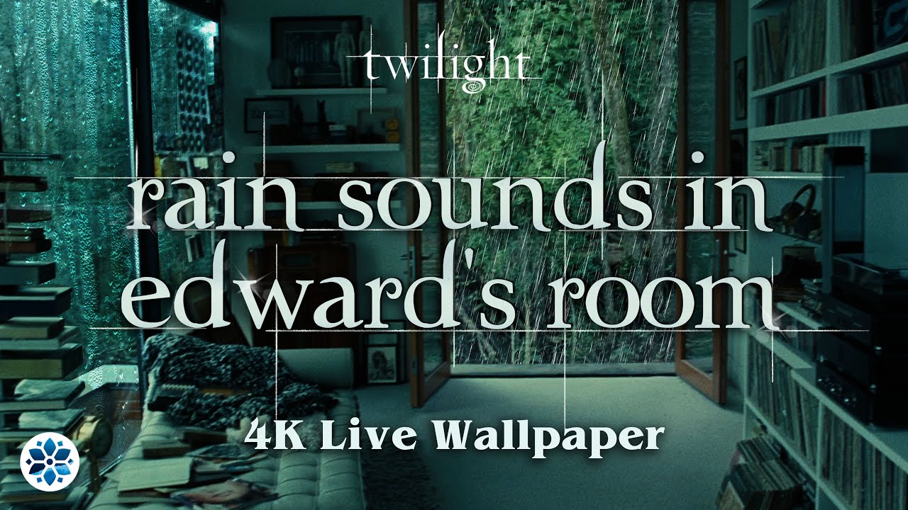 Edward Cullen's Room With Forest View. Twilight Ambience | Relaxing Rain Sounds To Sleep Or Study