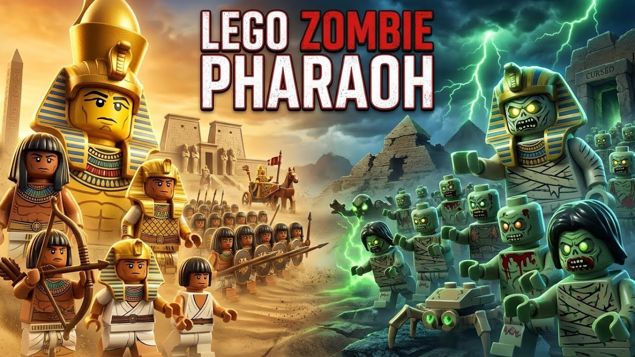 Zombie Pharaoh: Curse Of The Nile | LEGO Zombie Animation | Full Episode 29