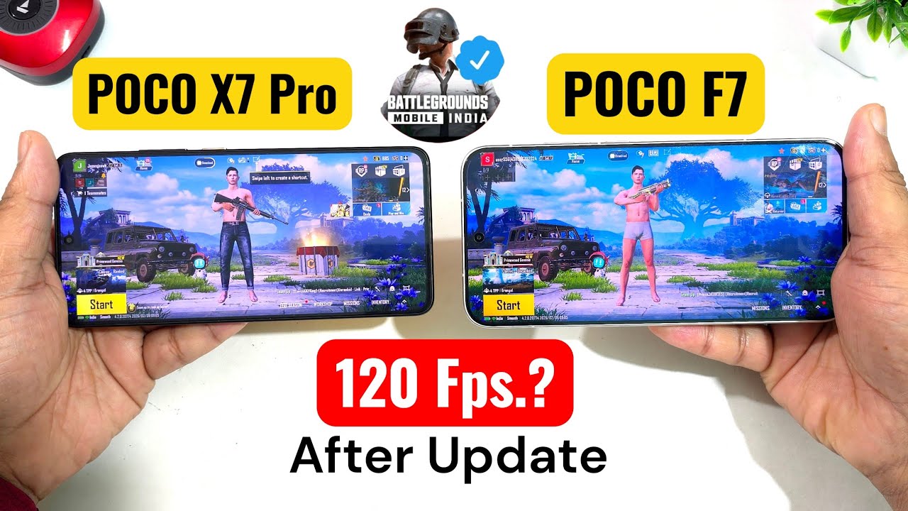 POCO F7 vs POCO X7 PRO 120fps BGMI Gamplay Comparison 🚀🚀🔥🔥🔥 #pocof7 #pocox7pro 