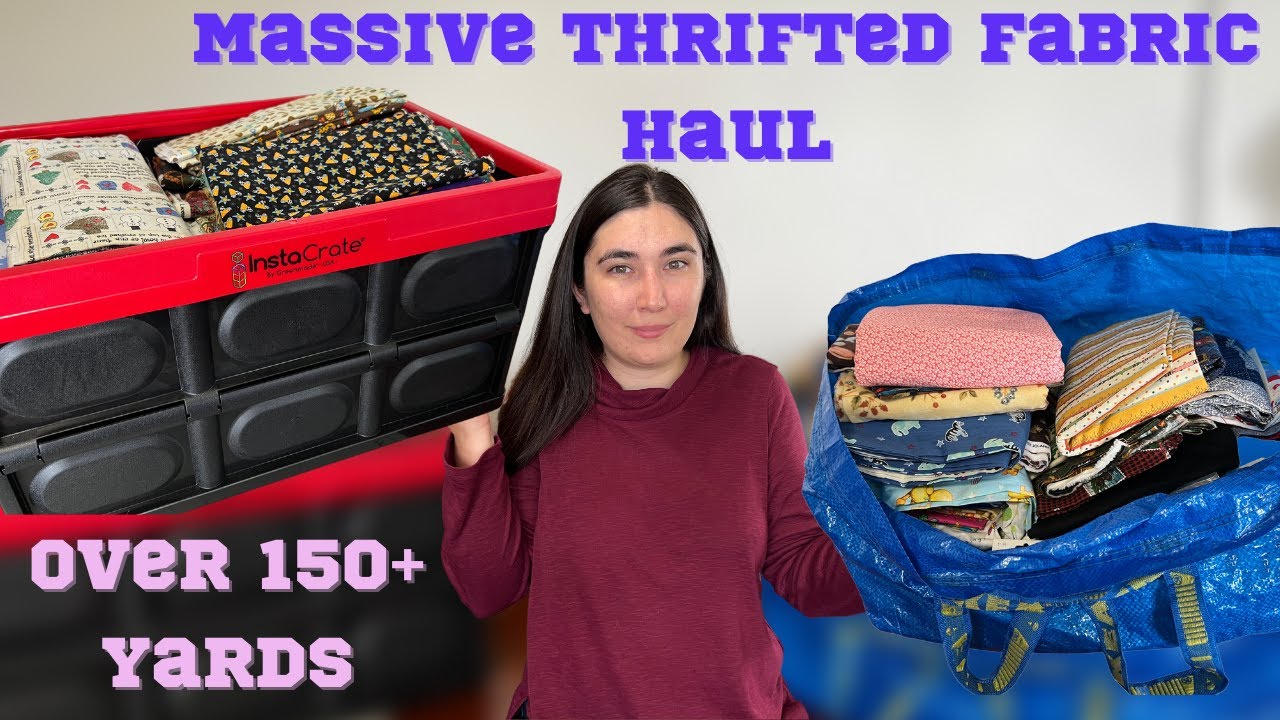 Scored 150 yards of Thrifted Fabric for my Business: A Fabric Haul and Review