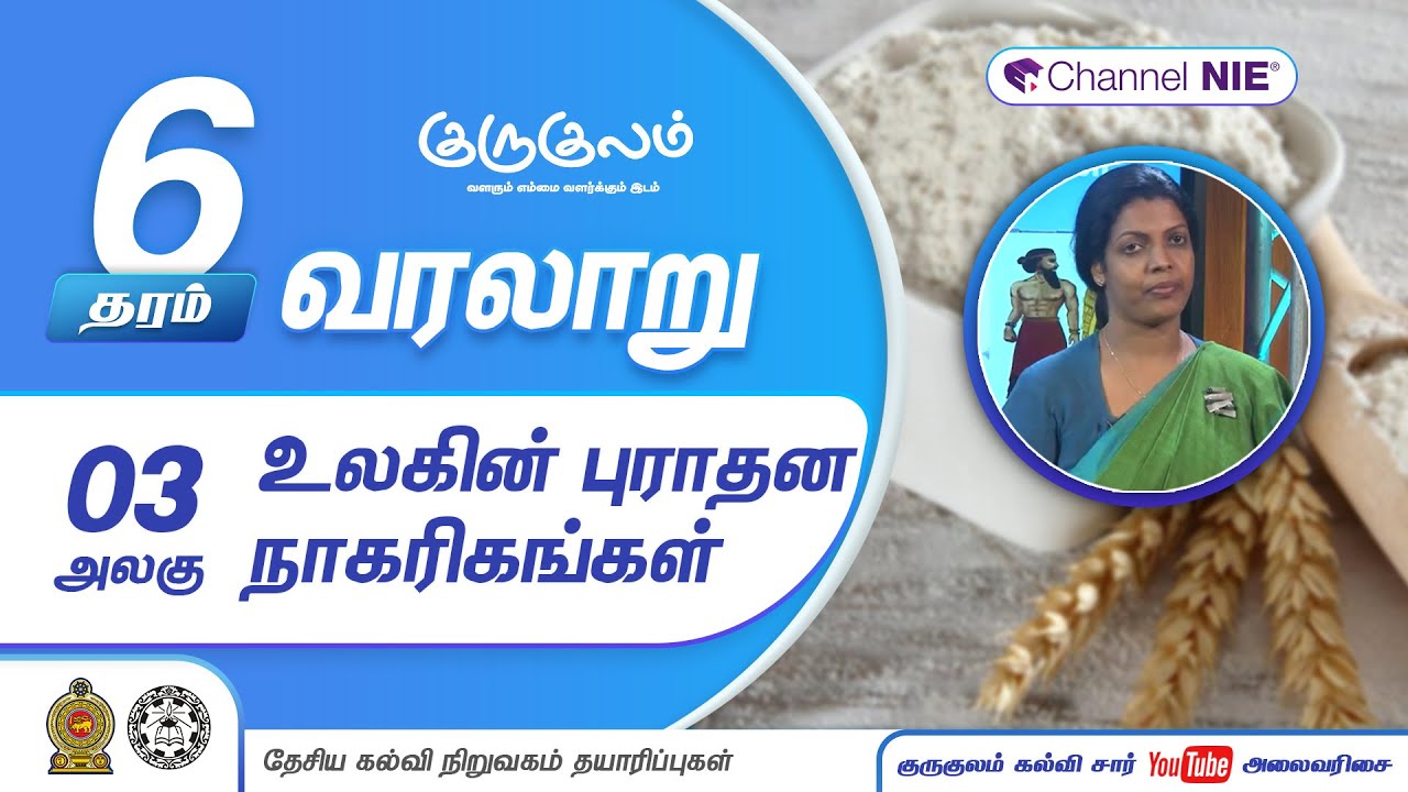 உலகின் புராதன நாகரிகங்கள் | அலகு 03 | தரம் 06 | History | வரலாறு | P 08