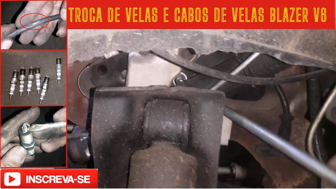 Trocando velas e cabos de velas na blazer v6