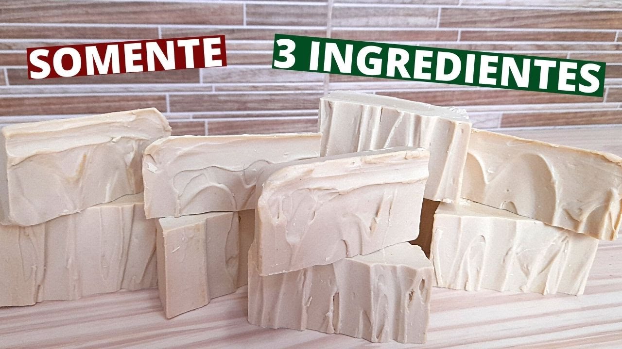 SABÃO DE ABACATE EM BARRA CASEIRO - SOMENTE 3 INGREDIENTES -  ECONÔMICO E FÁCIL DE FAZER