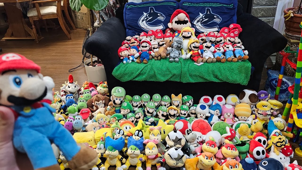My new updated Mario plush collection 2024