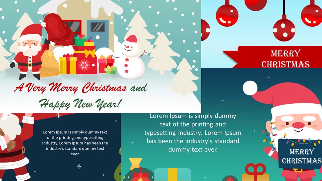 Christmas And New Year Greetings Templates | Christmas And New Year Free Download