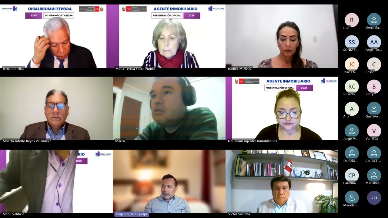 Presentación Oficial del Curso de Agente Inmobiliario NEUMANN Y el MINISTERIO DE VIVIENDA Parte I