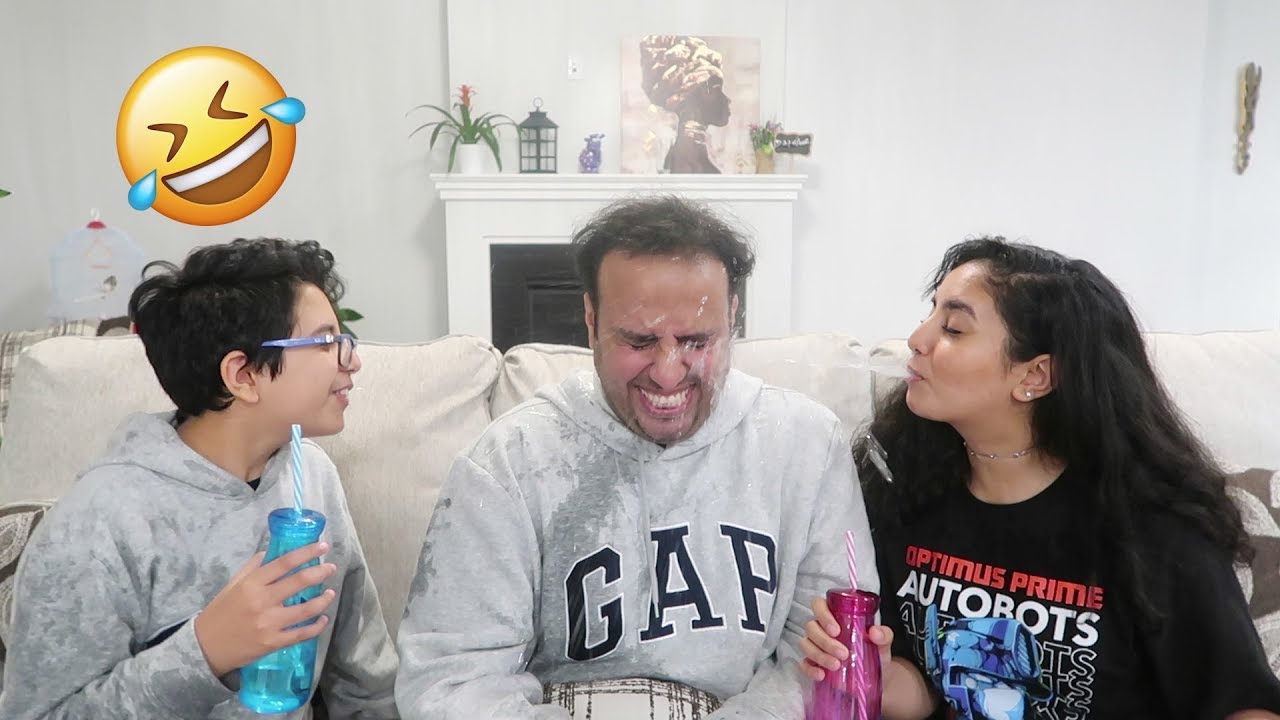 تحدي الضحك وفمك مليان مويا- بكينا