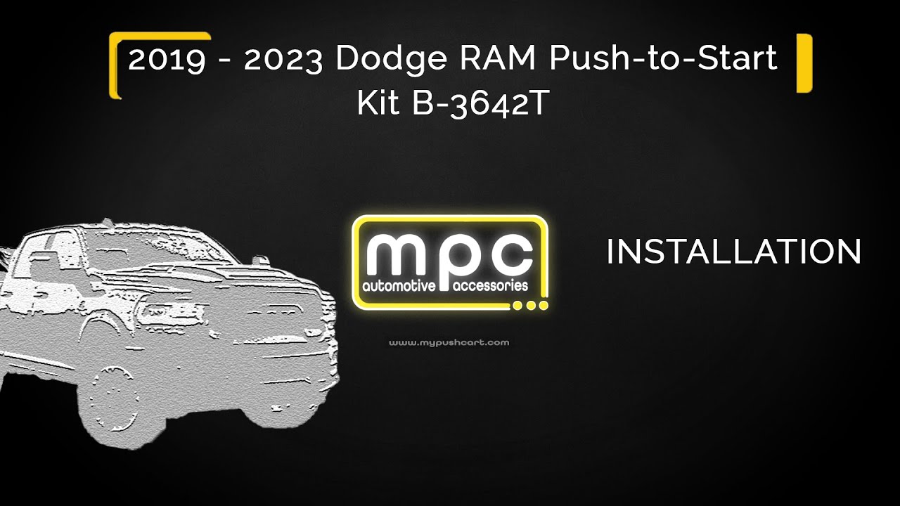 mpc | Установка дистанционного запуска для грузовика Dodge RAM 2019-2023 годов выпуска с функцией...