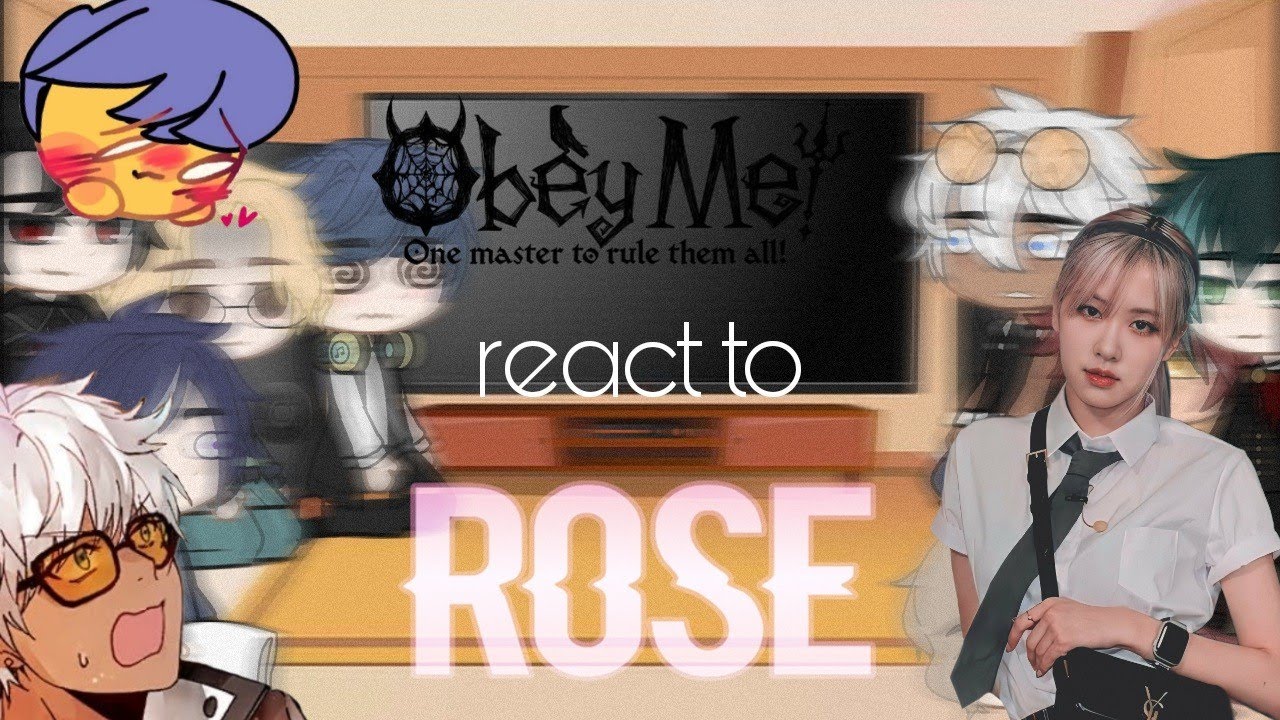 Obey me! react to Rosé as Mc||credits in Description👾
