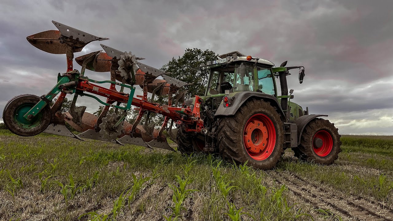 [Let´s Drive] Fendt 820 TMS und Kverneland 4 Schar | Cabview | Sound | Plowing | Heavy Soil | Clay