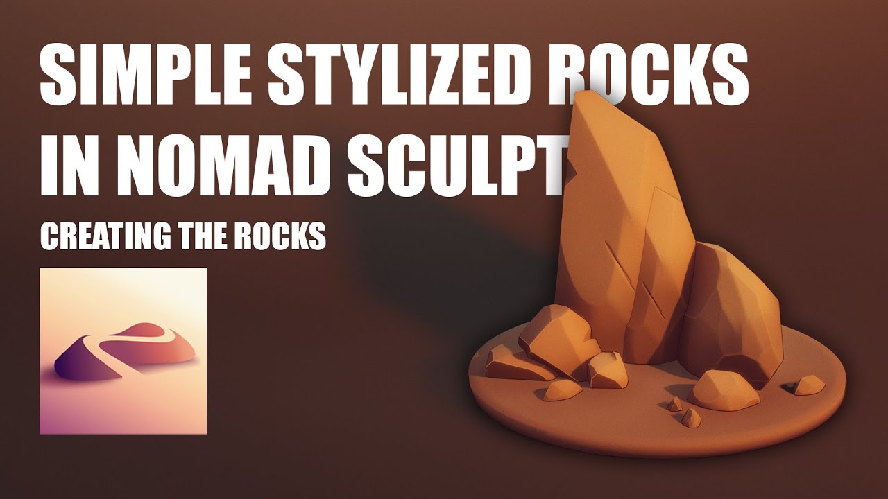 Stylized rocks in Nomad (beginner tutorial)- Modeling the rocks