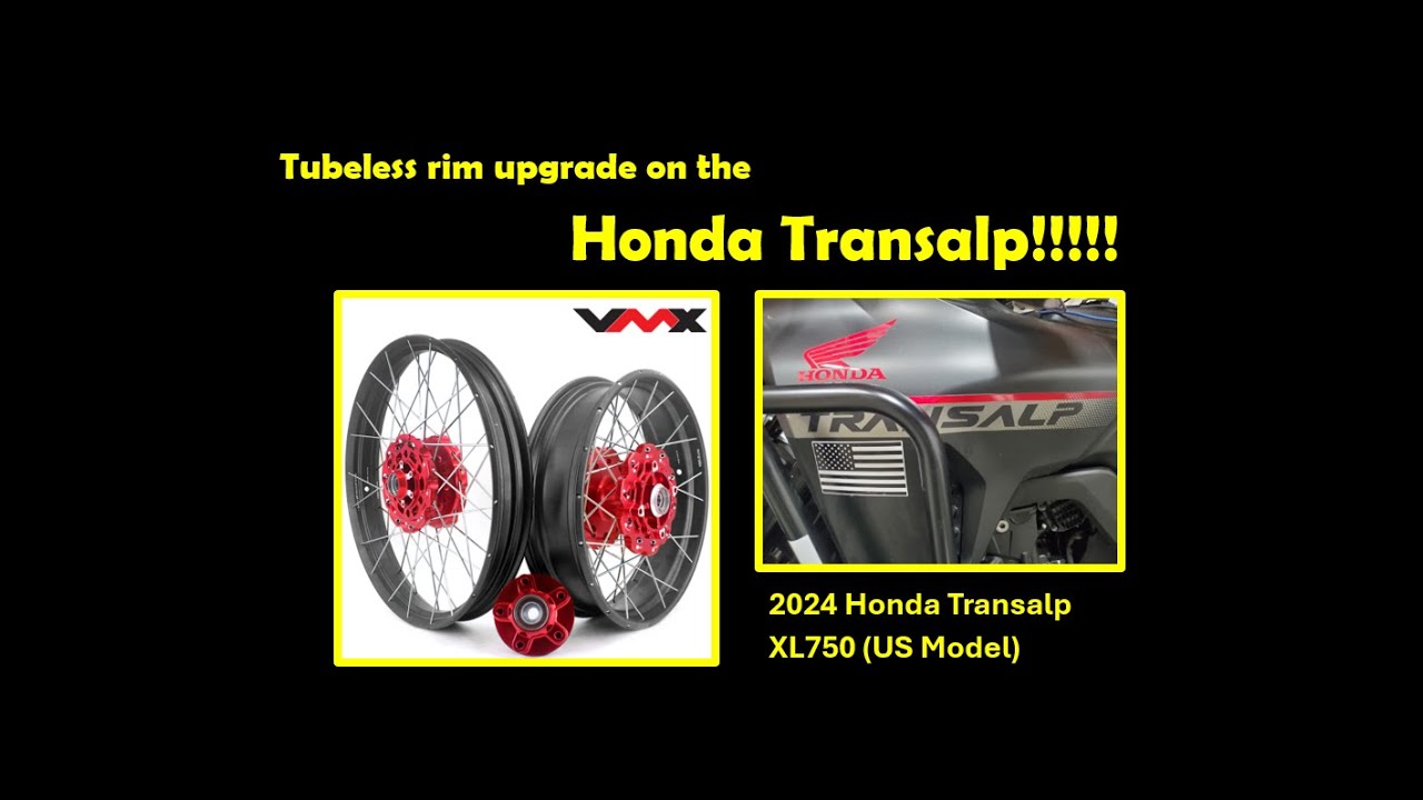 Tubeless VMX Rims for 2024 Honda Transalp