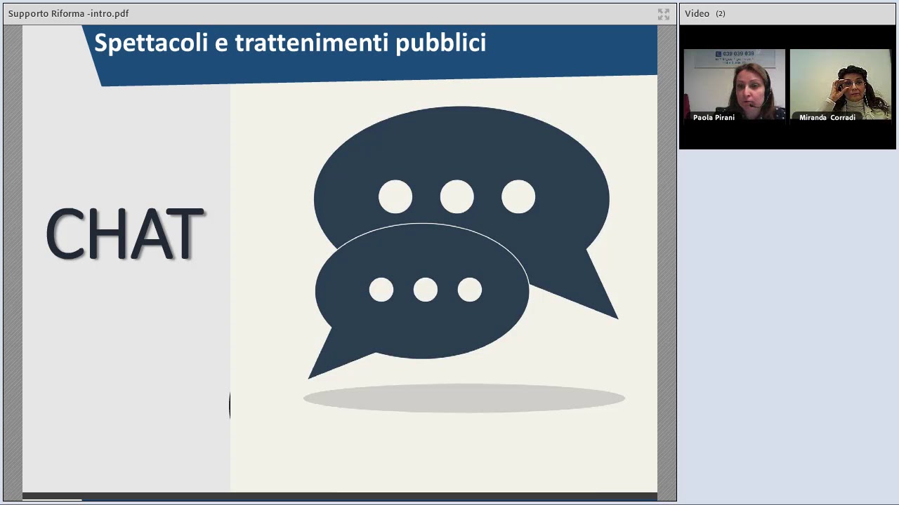 Semplificazione 26 03 2018 Spettacoli e trattenimenti pubblici