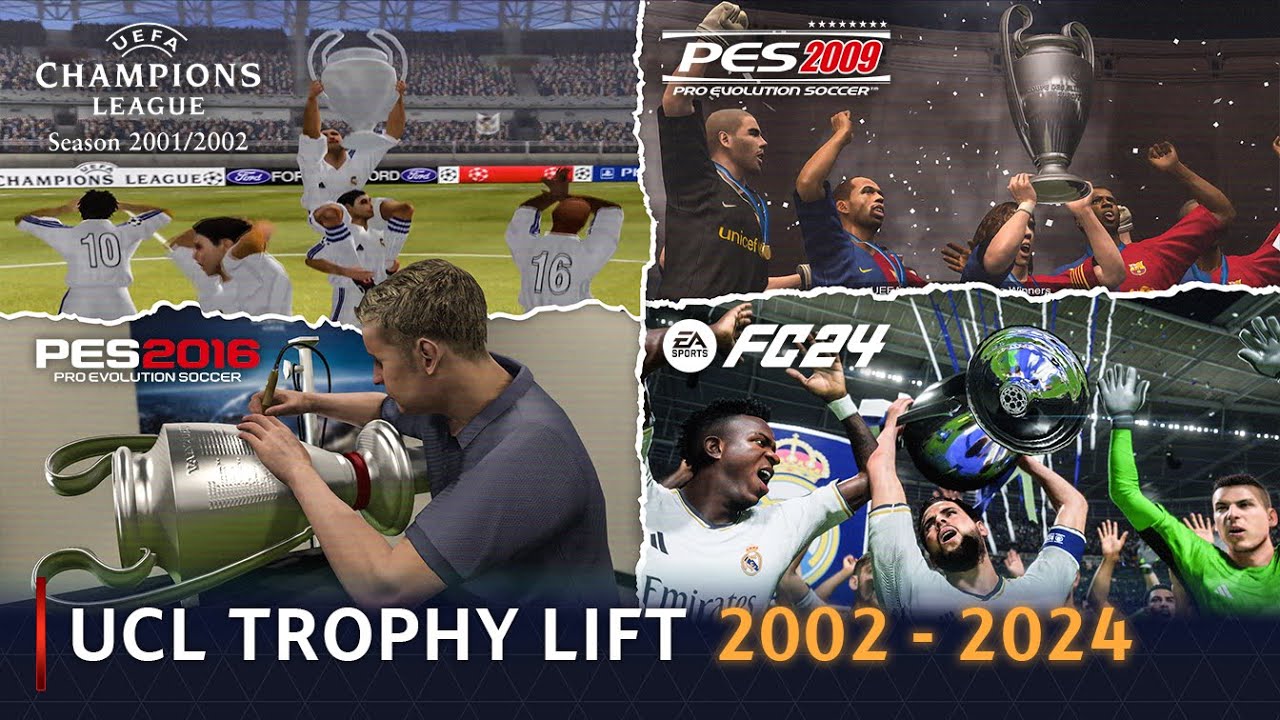 UCL Trophy Lift In Football Games | 2002 - 2024 |