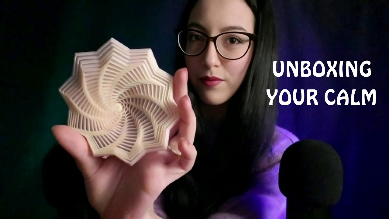 🌠 ASMR - 🎁 UNBOXING YOUR CALM 🎁 (Lid & Sticky Sounds, Tapping, Rattling, Visual Triggers) 🌙