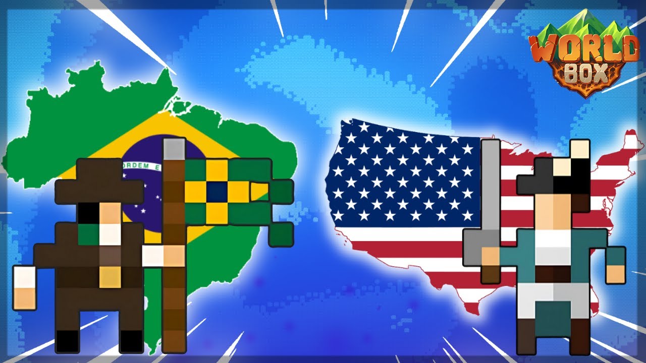 GUERRA DAS AMÉRICAS NO WORLDBOX 😱