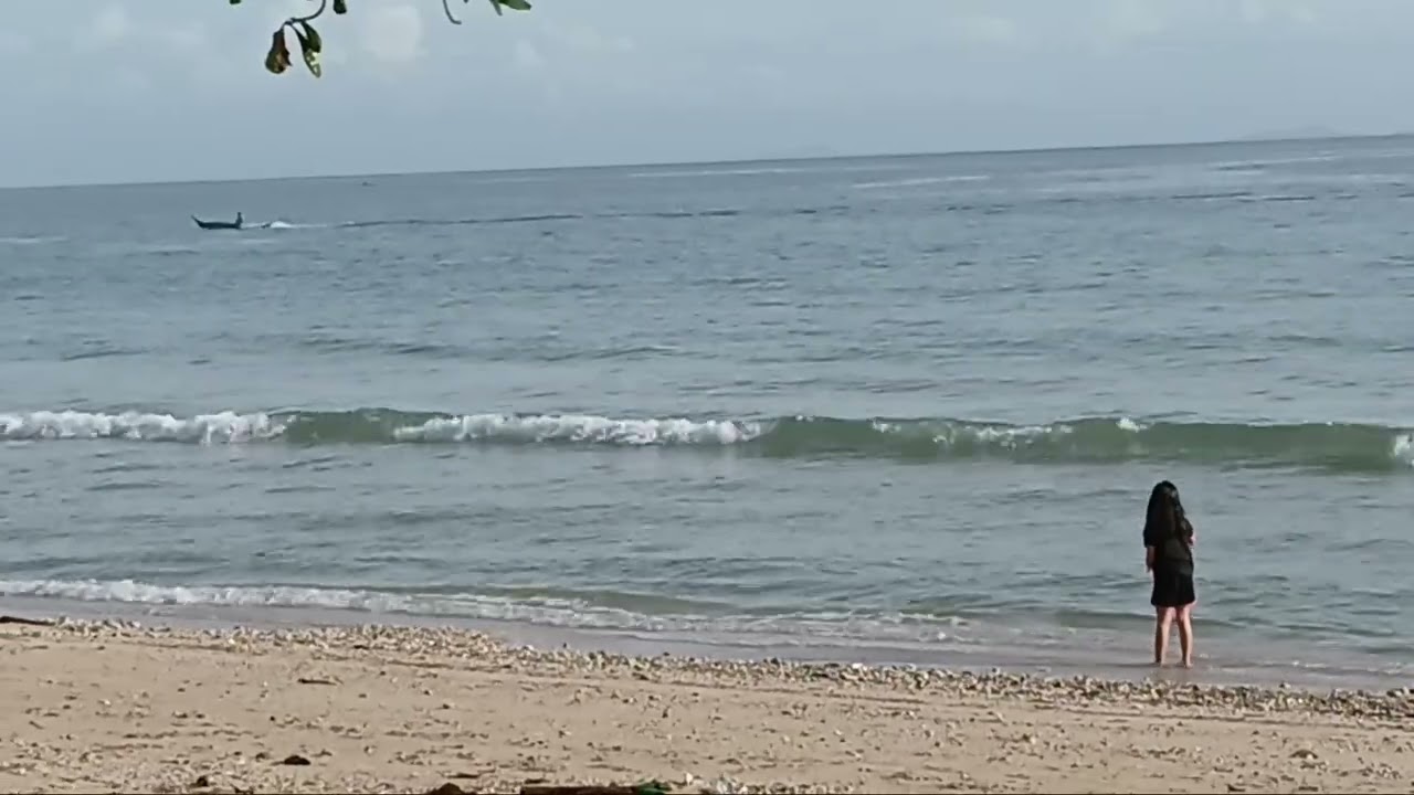Relax sa taking dagat sa umaga