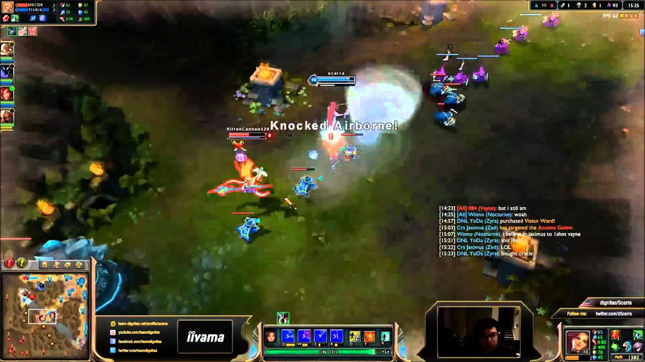 Scarra plays Katarina vs Lissandra MId (Diamond 1)