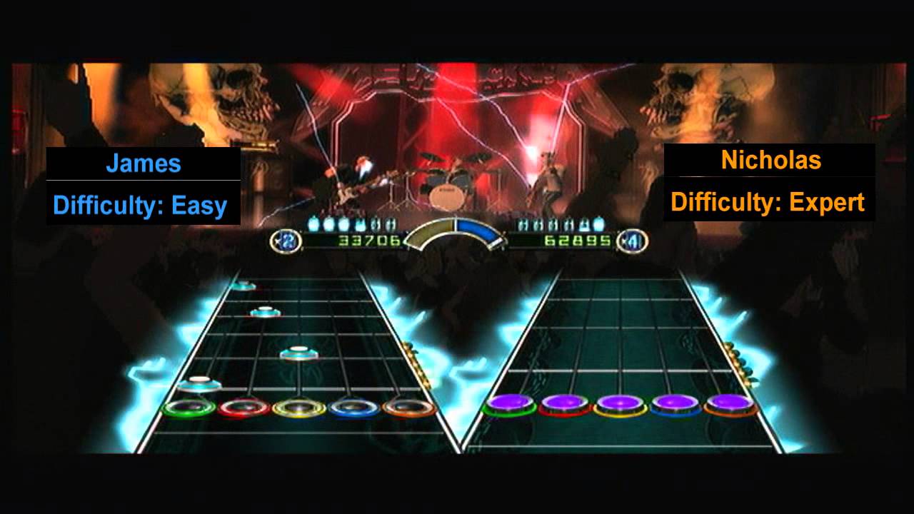Guitar Hero Metallica Easy vs Expert