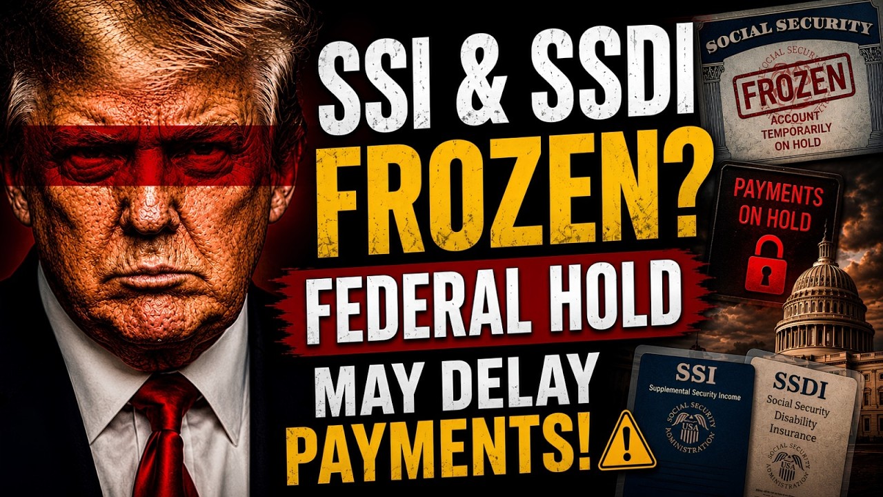 🚨 Заморожены выплаты по социальному обеспечению, SSI и SSDI? Федеральная приостановка может приве...