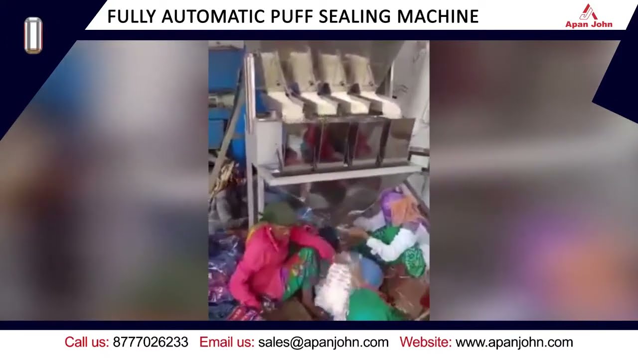 Fully Automatic Puff Sealing Machine I ApanJohn & Co.