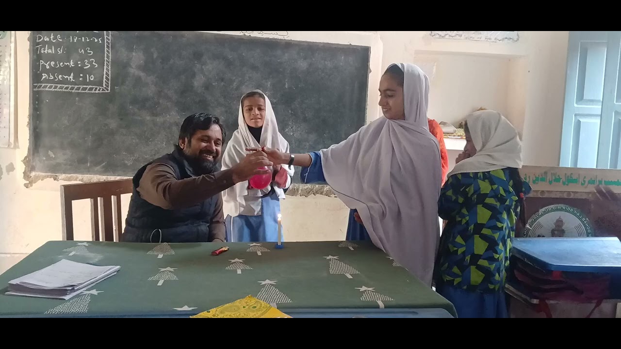 Fire and Water balloon experiment by Sikandar Mahar GBPS jalal. ud. din Ridd jacobabad