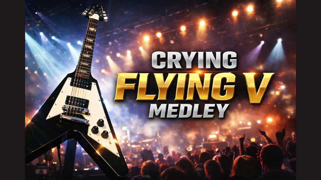 Michael Schenker Style Crying Flying V Guitar × Cozy Powell Style Drums | Epic Melodic  Instrumental