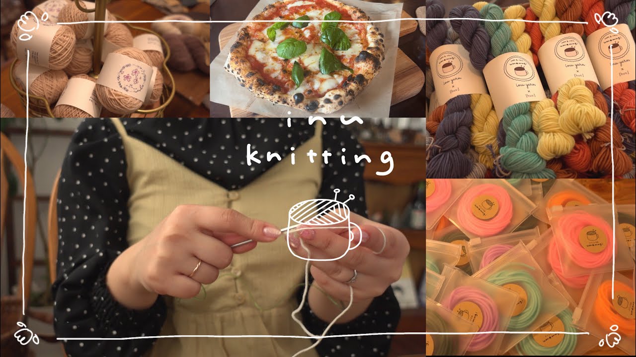 vlog🧶イベントに向けて毛糸を染める/カフェ巡り