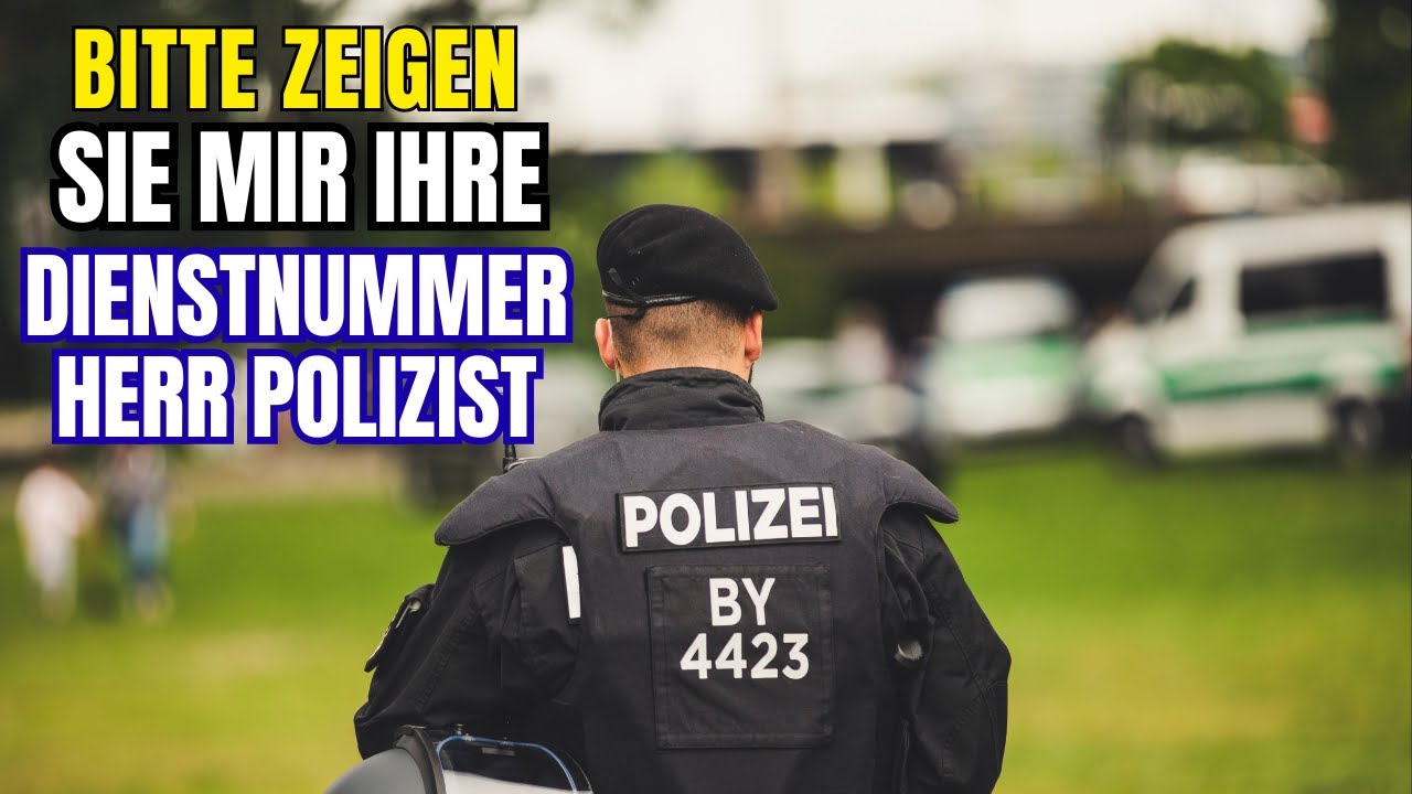 Müssen Polizisten sich ausweisen, Dienstnummer ja oder nein? #polizeikontrolle