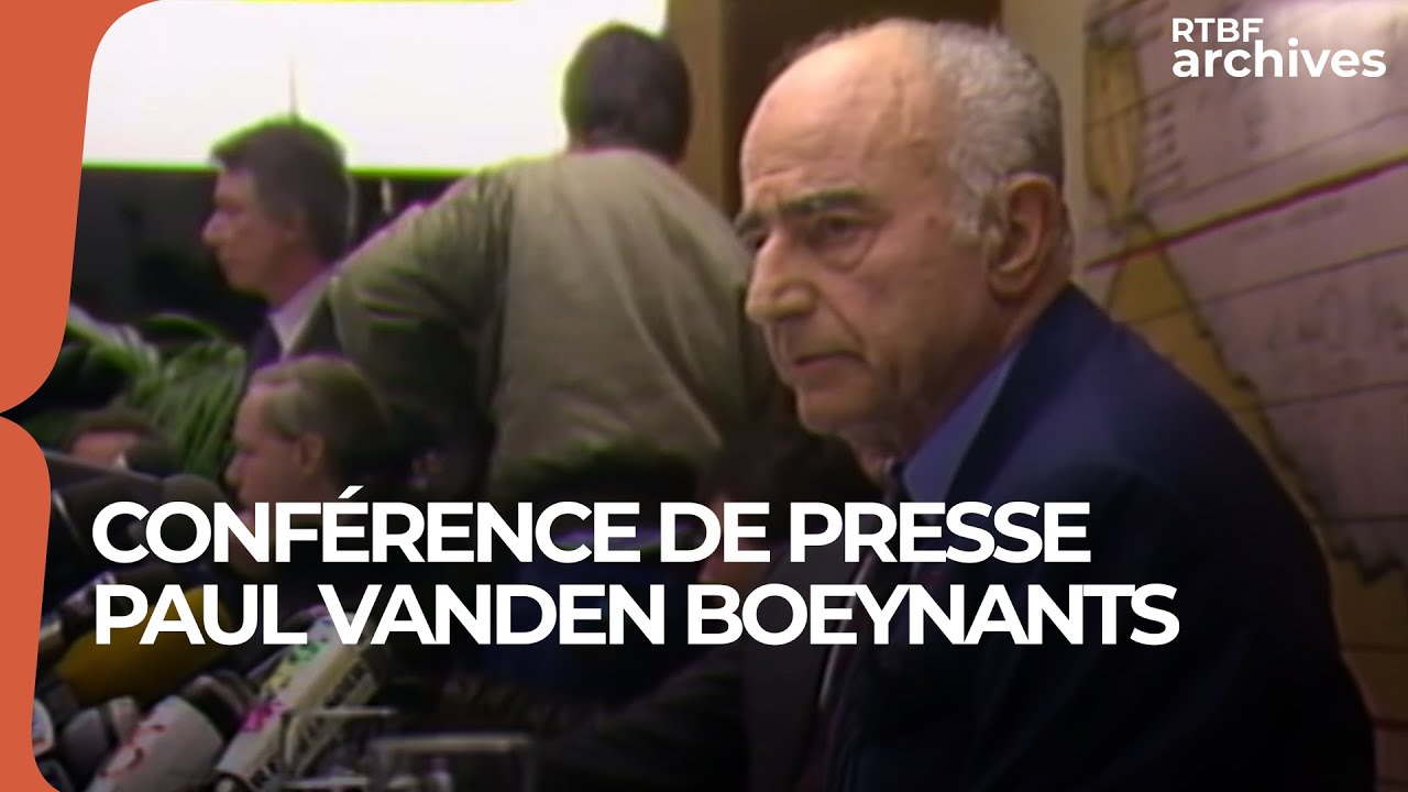 Paul Vanden Boeynants : la conférence de presse en 1989 - RTBF Archives