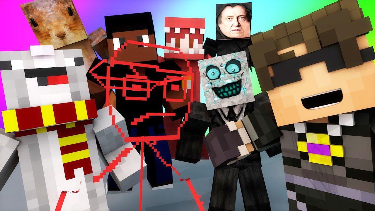 Minecraft Mini-Game : DO NOT LAUGH! (CHIPMUNK FACE AND WHACK A ROSS) w/ Facecam