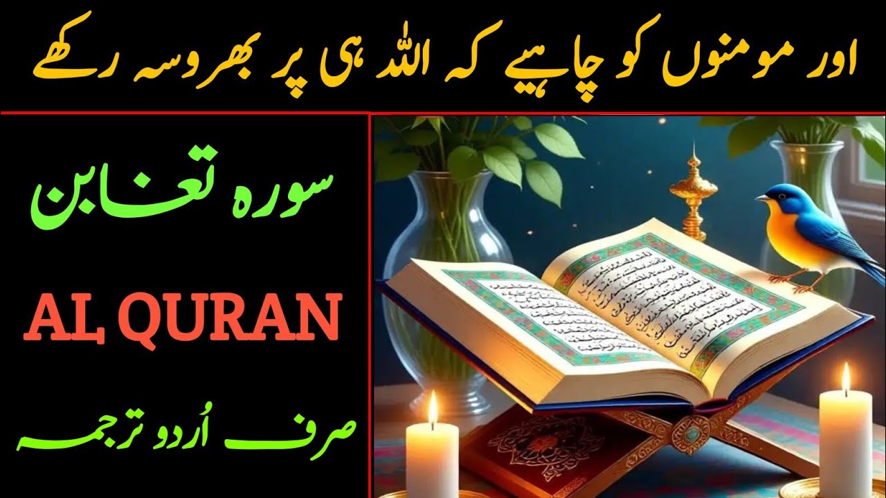 |SURAH TAGHABUN WITH URDU TRANSLATION| SURAH TAGHABUN KA URDU TARJAMA LISTEN CAREFULLY| 