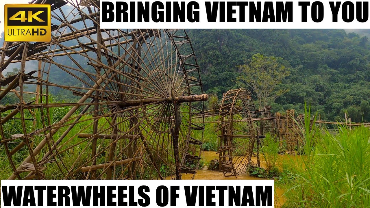 Waterwheels in Vietnam | Up close enough to touch!