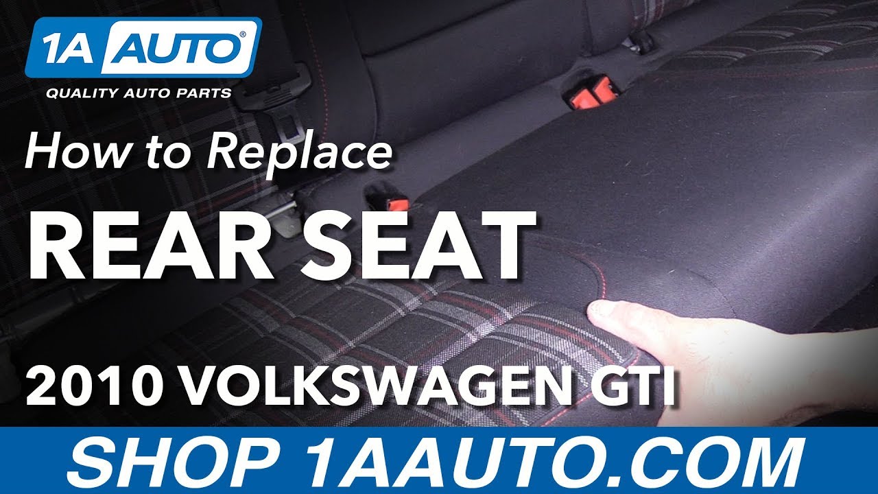 How to Remove Rear Seat 10-14 Volkswagen GTI
