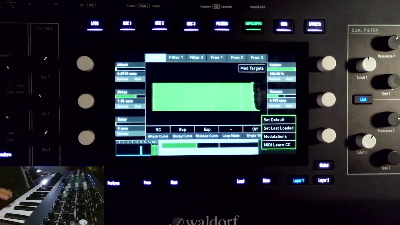 Waldorf Iridium Synthersizer Let's Play with it.