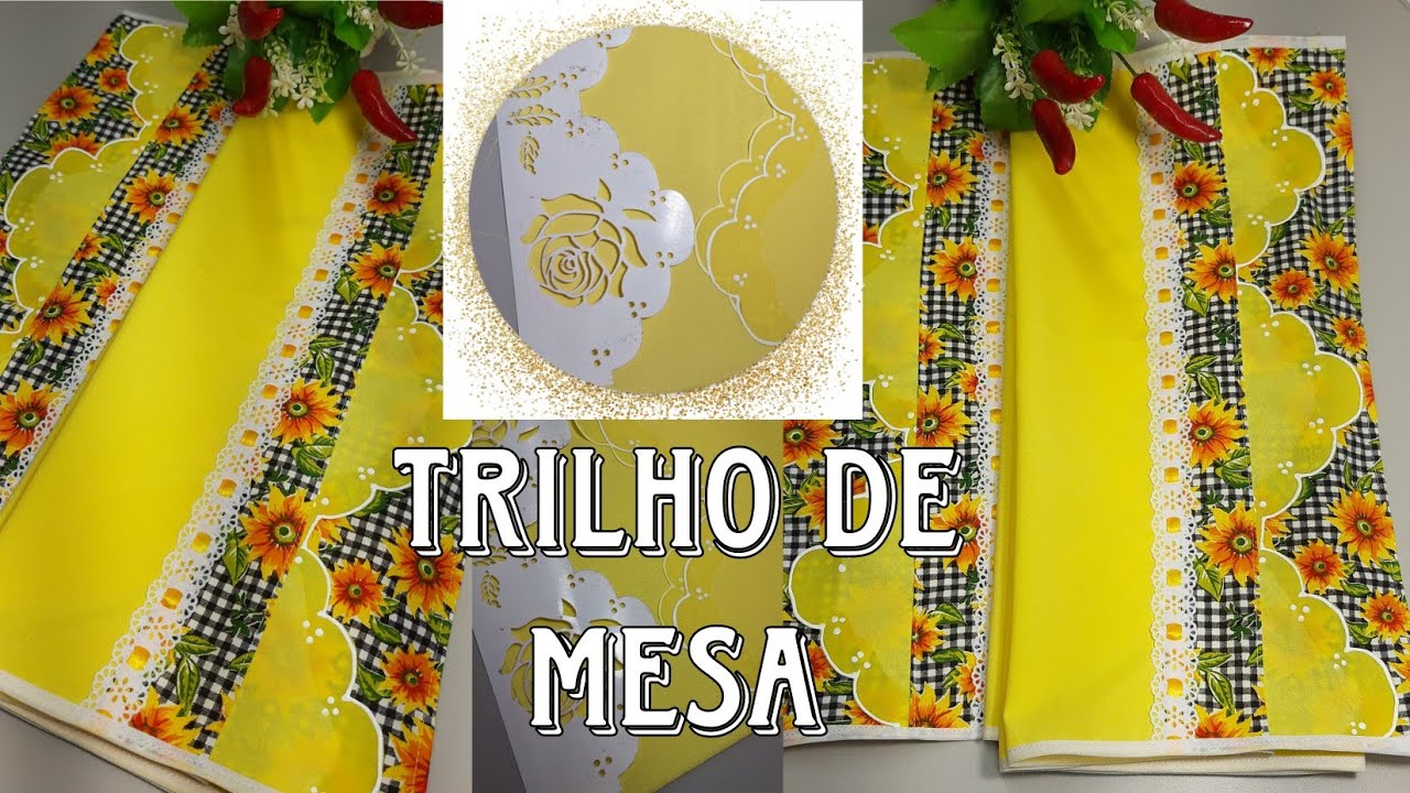 Trilho de mesa com barrado falso sem pintura/ Rápido e fácil
